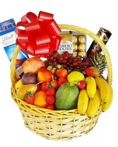 fruits & CHOCOLATE basket