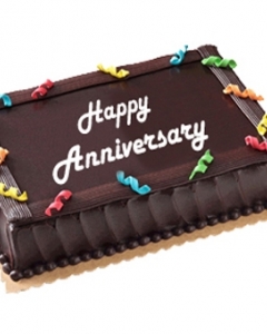 Anniversary chocolate cake